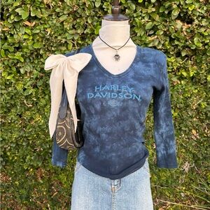 ✨Harley Davidson tie dye blouse